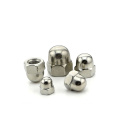 M6 Carbon Steel Din917 Low Type Grade 4 White Zinc- plated Stainless Steel 304 316 Hexagon Dome Nuts